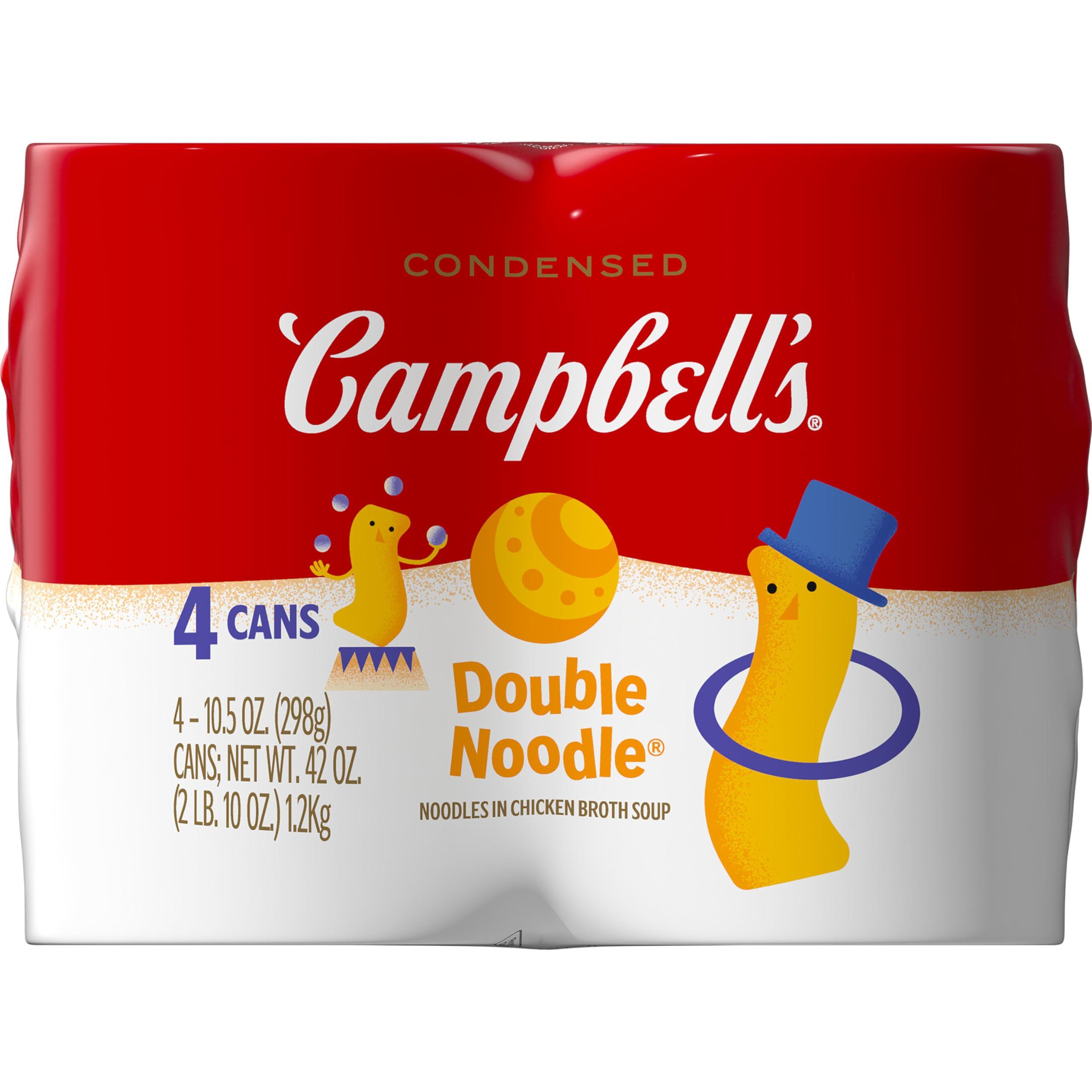 Campbell's Campbell's Condensed Kids Soup, Double Noodle Soup, 10.5 Ounce Can (Pack of 4)