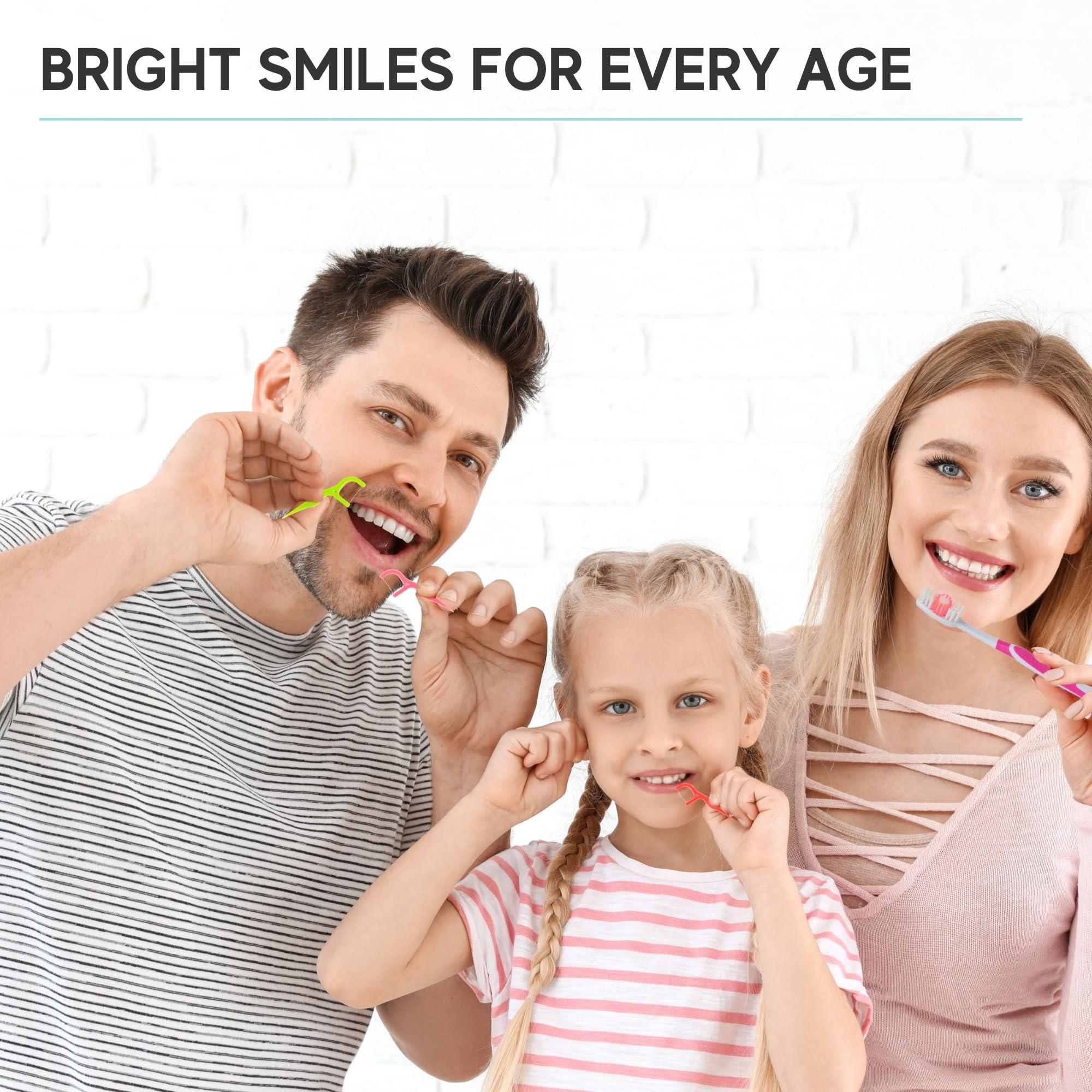 Avistar 150 Individually Wrapped Floss Picks - Pink Travel Floss Picks - Easy Grip Disposable Floss Picks - Dental Flossers for Teeth - Gently Removes Plaque & Food Particles Between Teeth