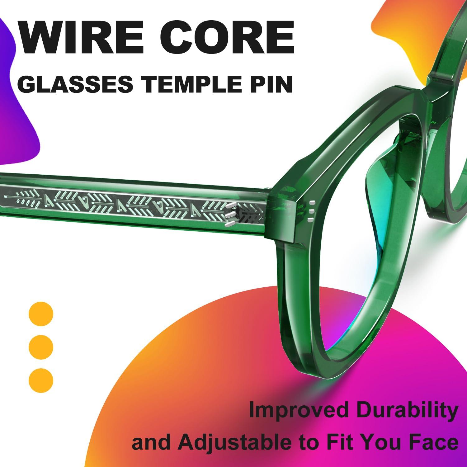 VISOONE VISOONE Square Classic Blue Light Blocking Glasses with Non Prescription Anti Glare For Women and Men NOE