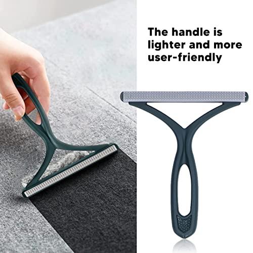 Cyrank Portable Lint Remover,4Pcs Carpet Rake Clothes Fuzz Shaver,Manual Reusable Lint Roller Double Sided Pet Hairball Fluff Removing Shaver