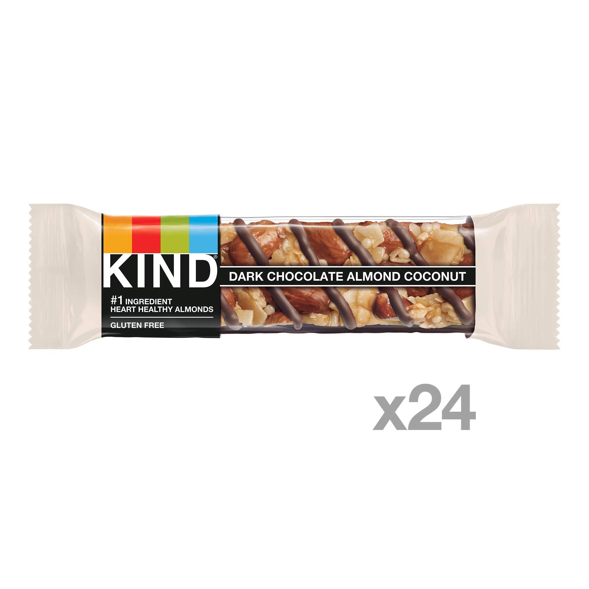 KIND KIND Bars, Dark Chocolate Almond & Coconut, Healthy Snacks, Gluten Free, 24 Count