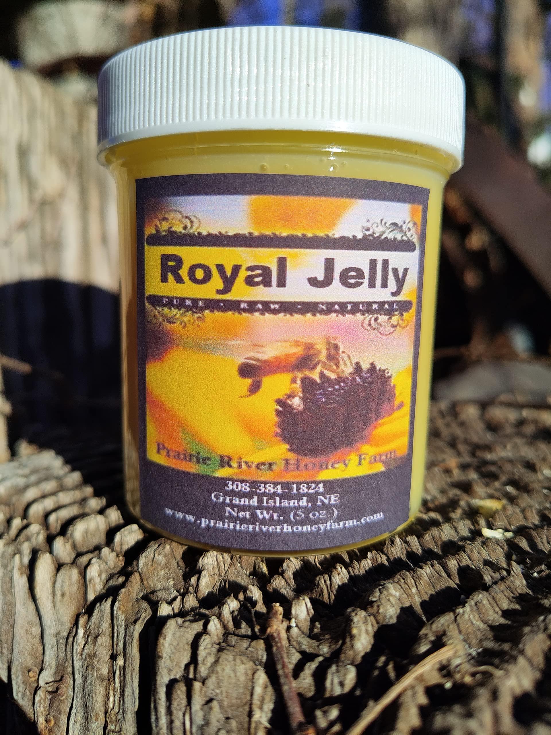 Prairie River Honey Farm Pure Royal Jelly 5 oz Jar (142 Grams of Pure Royal Jelly)