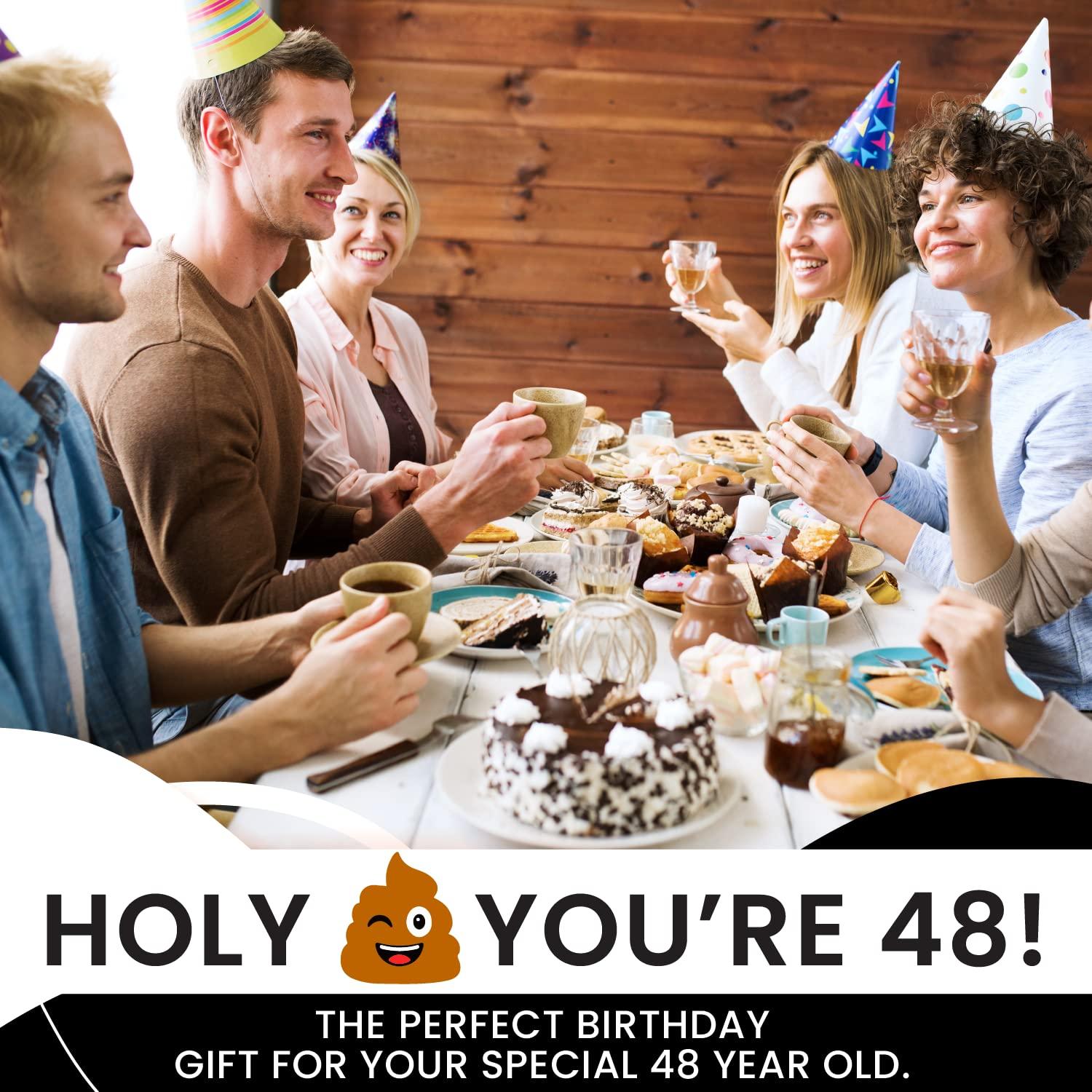 Warm Welcome 48th Birthday Decorations Toilet Paper for Men & Women - Funny Design Novelty Great Hilarious Gag Gift Eco-Friendly, Ultra Soft & Comfortable Perfect for Birthday Christmas & Party Supplies