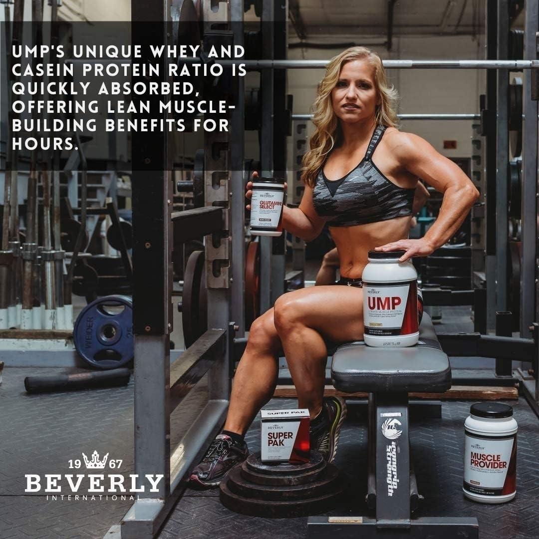 Beverly International Beverly International UMP Protein Powder, Vanilla. Unique Whey-Casein Ratio Builds Lean Muscle. Easy to Digest. No Bloat. (32.8 oz) 2lb .8 oz