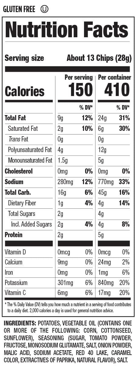 HERR\'S Herr\'s Ketchup Potato Chips, 2.75 Oz pack of 9