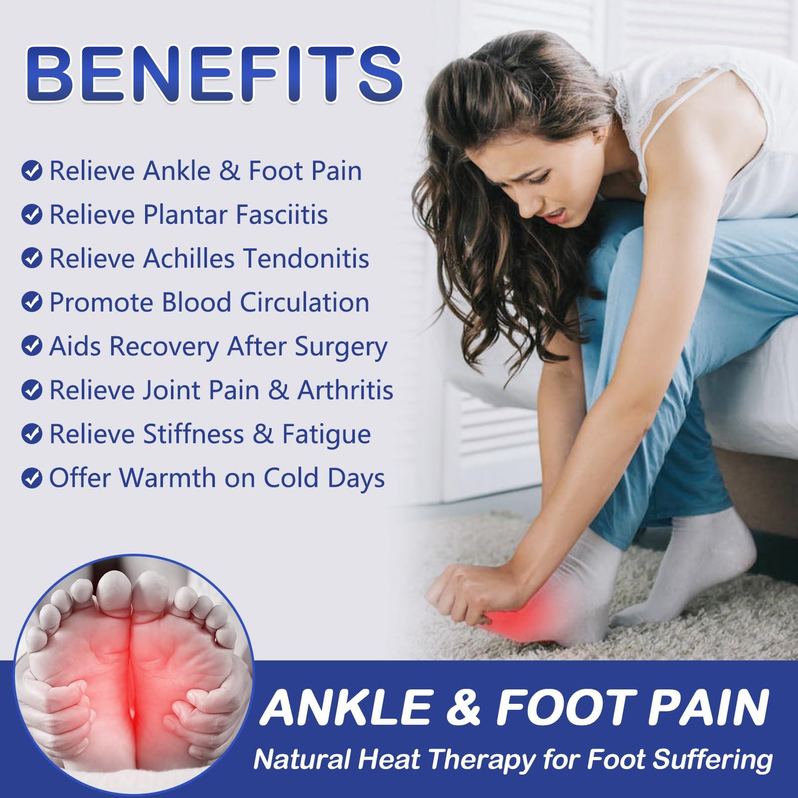 JOBYNA Large Foot Warmer for Feet, Electric Foot Heating Pad with Washable Cover, 86-158Adjustable Heat & Auto Shut-Off, Deep-Penetrating Heat for Neuropathy Pain Relief and Foot Pain