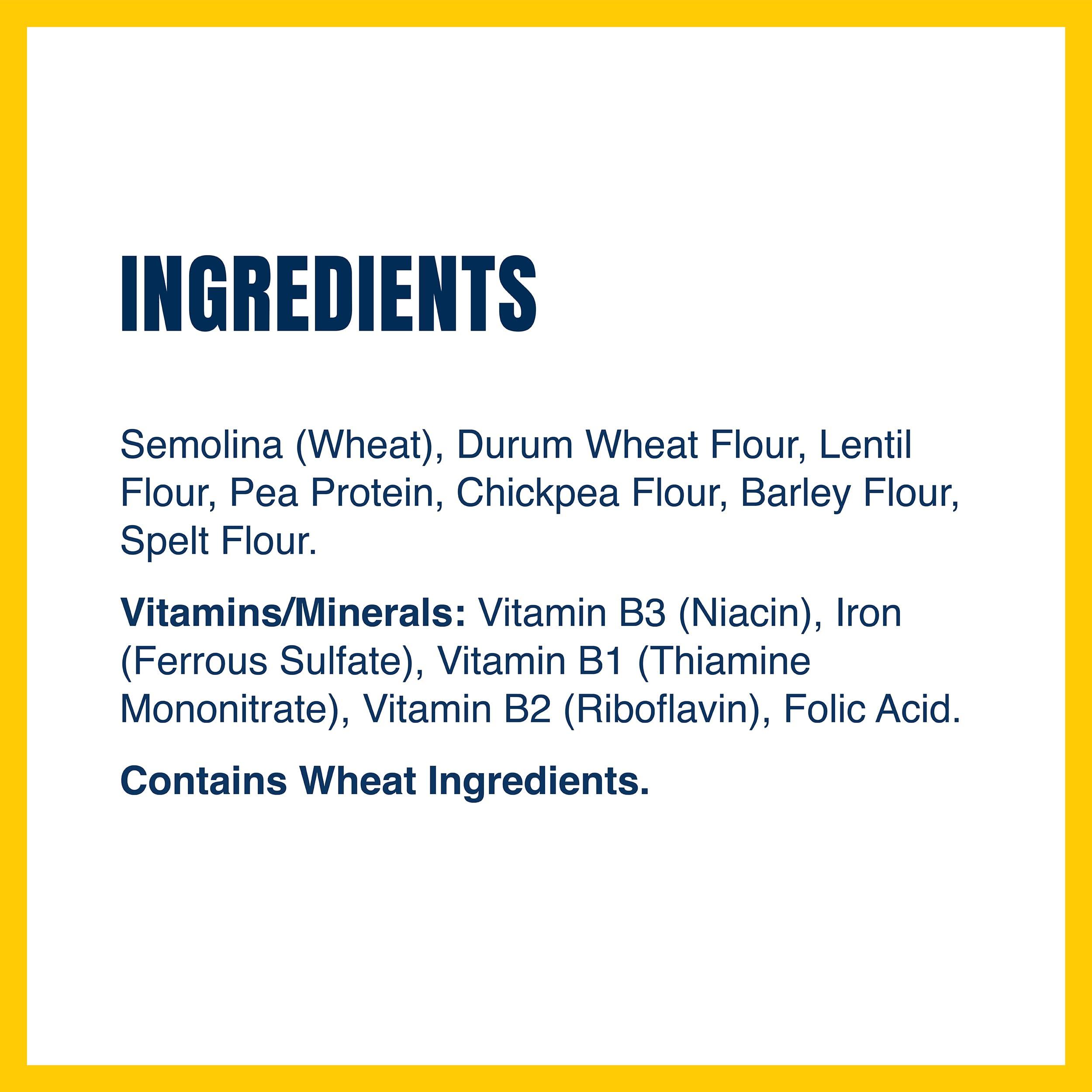Barilla BARILLA Protein+ (Plus) Farfalle Pasta, 14.5 Ounce (Pack of 12) - plant based pasta - Made from Lentils, Chickpeas & Peas - Non-GMO, Kosher Certified and Vegan