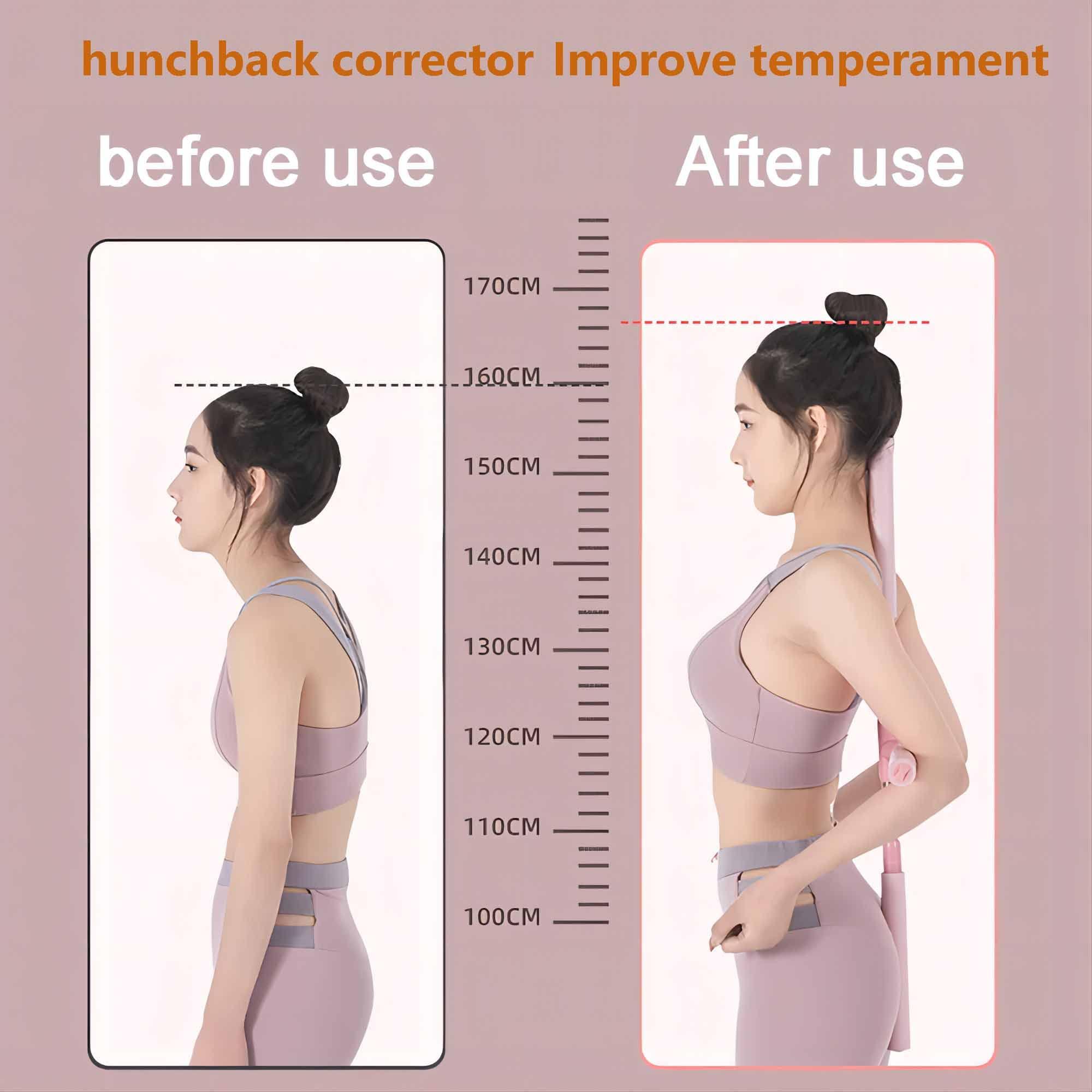 Adontze Back Brace and Posture Corrector for Women and Men, Adjustable And Lightweight Posture Corrector Back Support, Scoliosis and Hunchback Correction, Relief Back Pain, Yoga Stick Stretching Tool