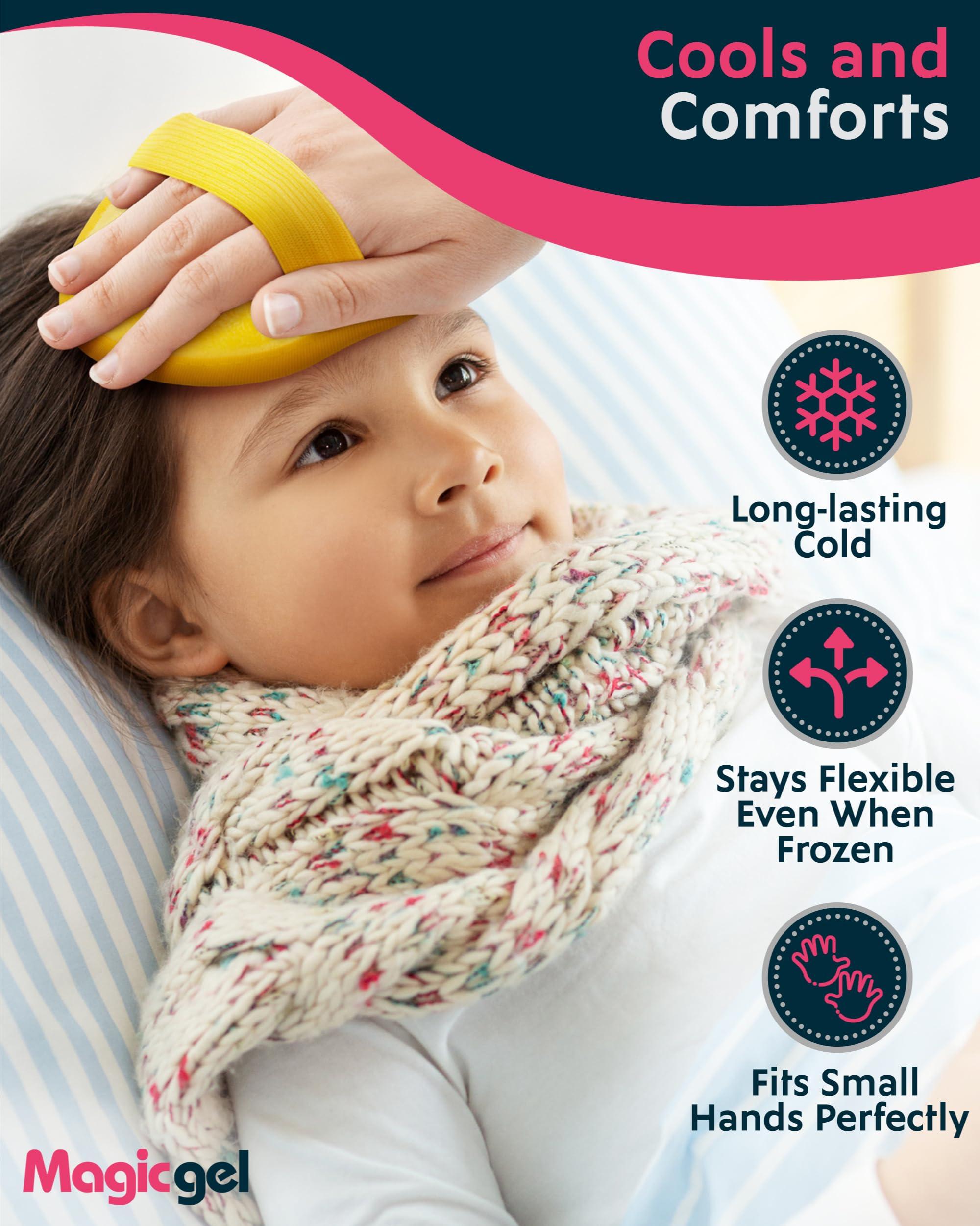 Magic Gel Magic Gel Children\'s Ice Pack - FSA HSA Eligible | 4 Little Monsters to Hold Them by The Hand | Say Bye Bye to Boo Boos! | Ideal for Kids Injuries Including Fever, Cuts, Toothache & Insect Bites