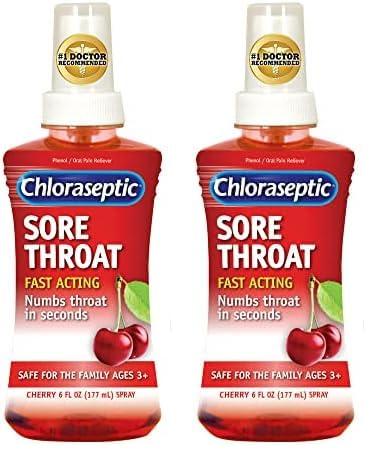 Chloraseptic Chloraseptic Sore Throat Spray, Cherry, 6 fl oz, 1 Bottle (Pack of 2)