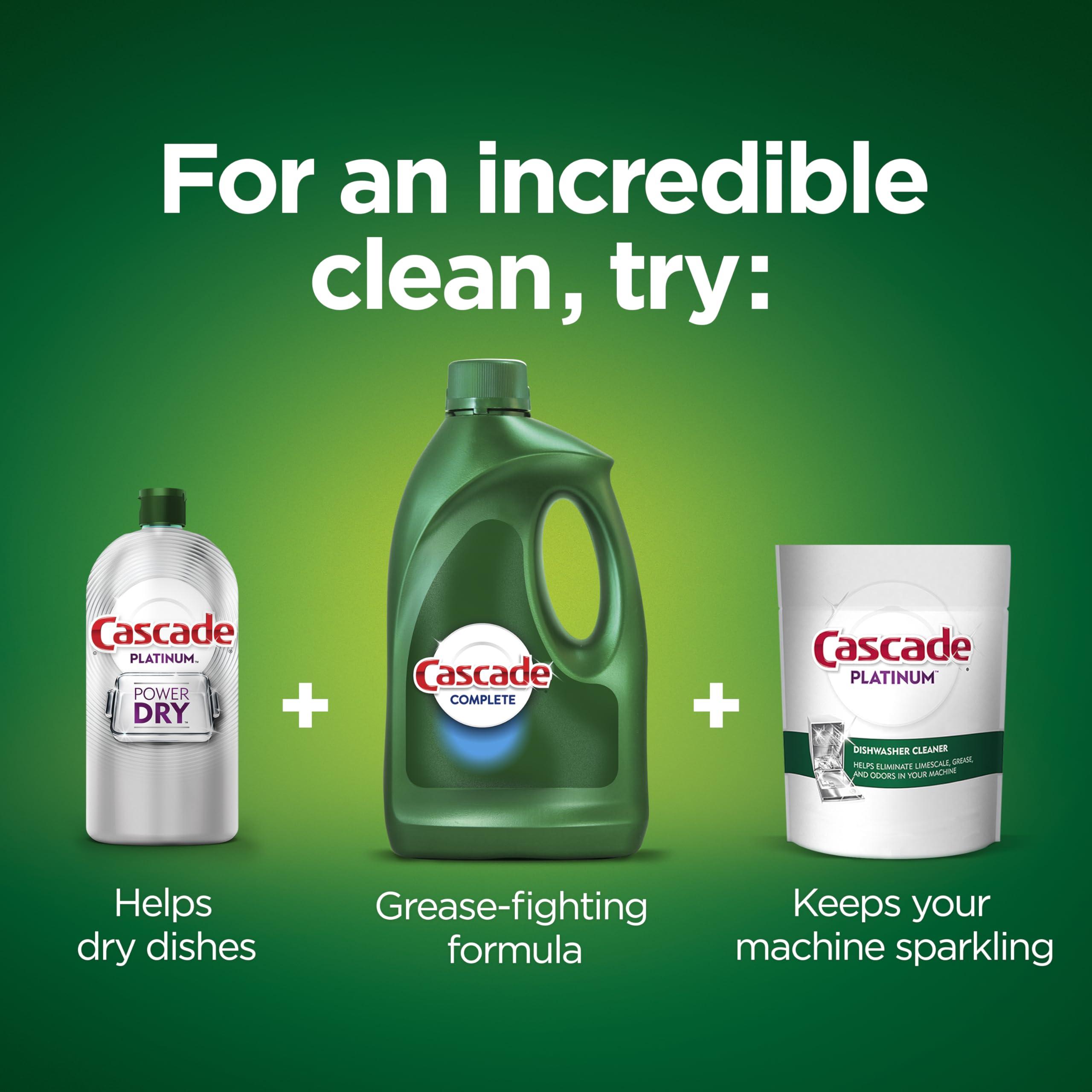 Cascade Cascade Complete Dishwasher Detergent Liquid Gel, Fresh Scent, 75 oz