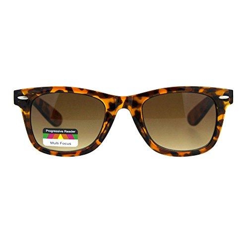 PASTL Multi Focus Progressive Reading Sunglasses 3 in 1 Reader Square Tortoise +1.5