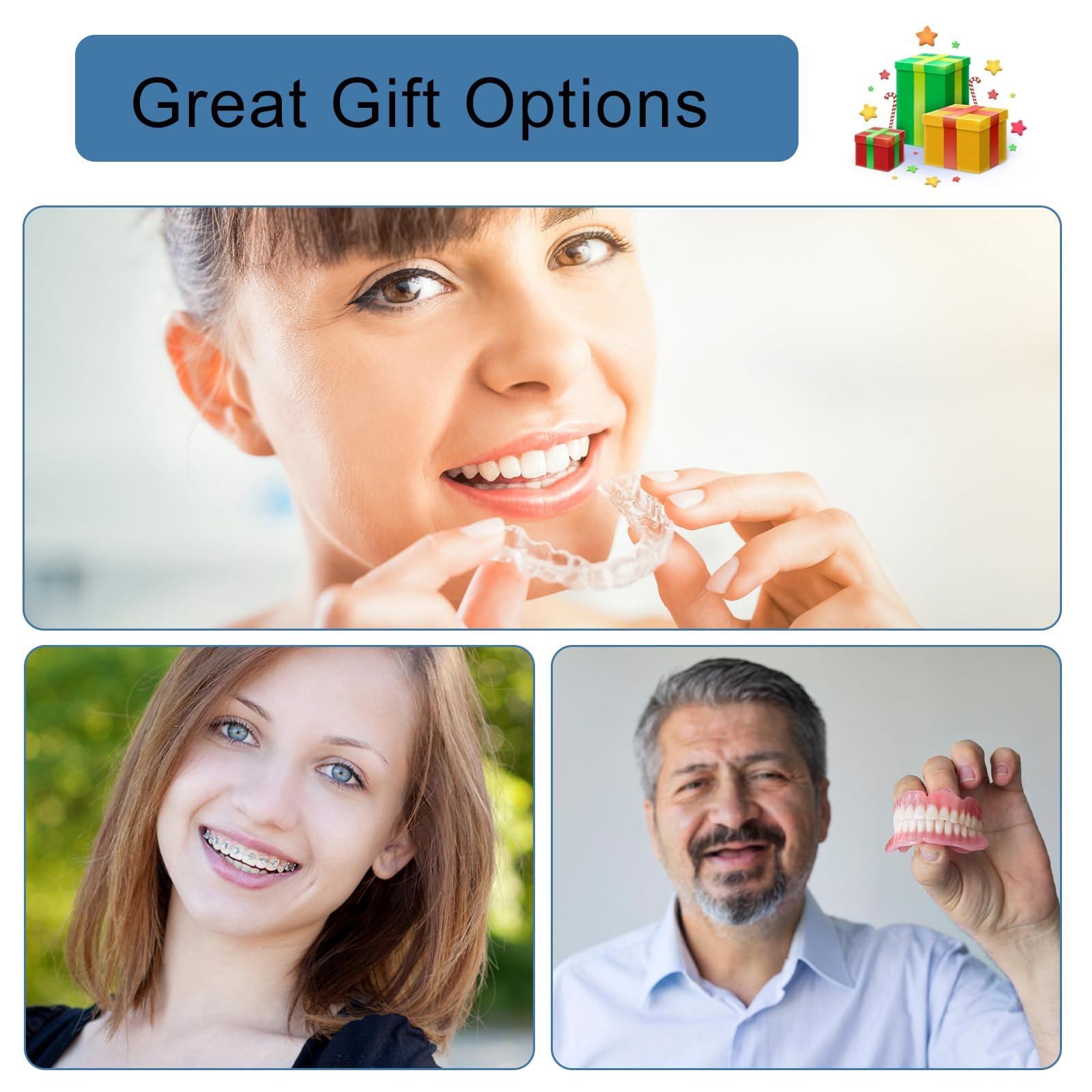 ARGOMAX ARGOMAX Ultrasonic Retainer Cleaner for Dentures: 24W 200ml Portable Ultrasonic Cleaner Machine for All Dental Aligner, Braces, Mouth Guards, Toothbrush Head, Shaver Head, Jewelry - Black+Orange.