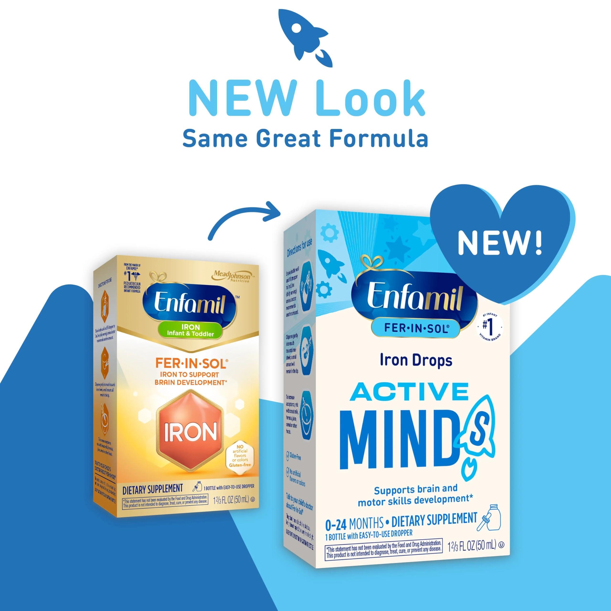 Enfamil Enfamil Fer-In-Sol Iron Supplement Drops for Infants, 50 mL dropper bottle