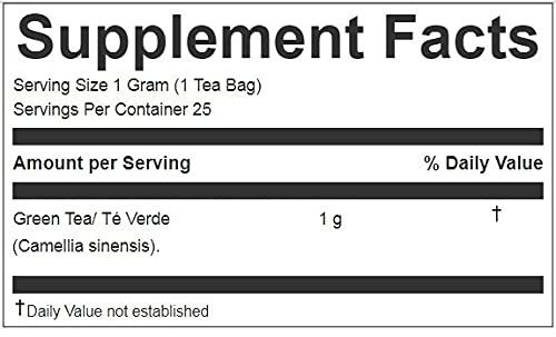 HANAN PERUVIAN SECRETS Hanan Peruvian Secrets Te Verde| 100% Natural Green Tea | 25 Tea Bags| Rich in antioxidants & vitamins | Promote Good Digestion