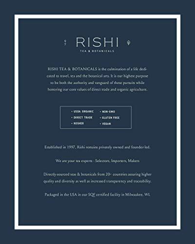 Rishi Tea Rishi Tea Jasmine Green Tea, Organic Herbal Tea Bags, 2-Pack - Contains Caffeine, USDA Certified, Floral Aroma & Taste, 15 Sachets in Each, Direct Trade