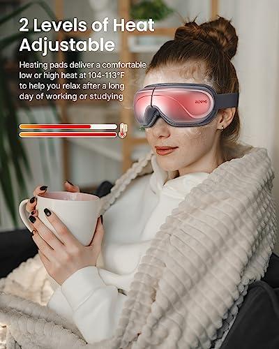 BINOXY Heated Eye Mask,USB Steam Warm Compress for Puffy Eyes Adjustable Temp Sleep Eye Mask for Dry Eye, Chalazion, Blepharitis, Stye (Color : B, Size : 21 * 9cm)