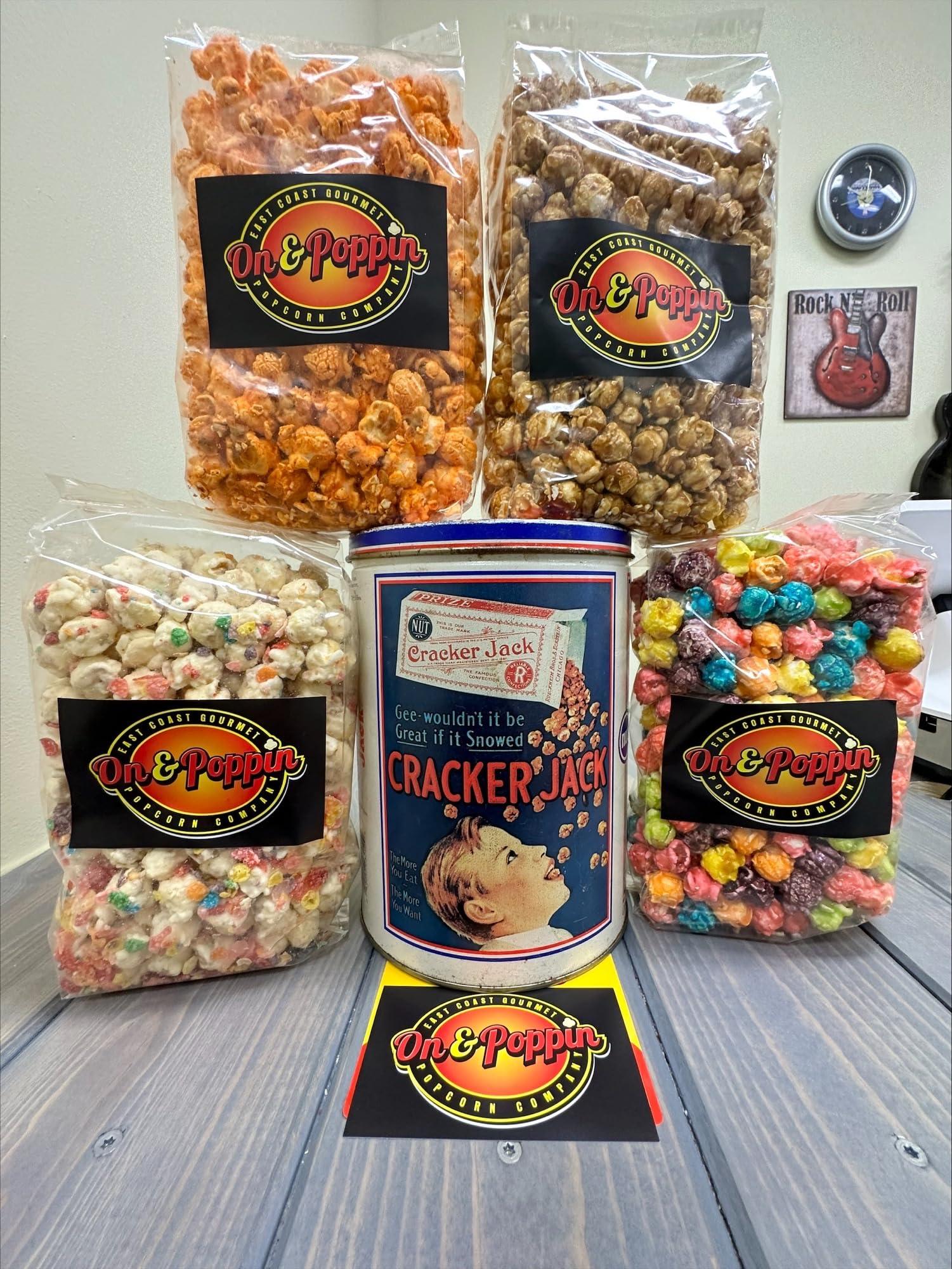 On & Poppin East Coast Gourmet Popcorn Company Red Hot Cinnamon Popcorn