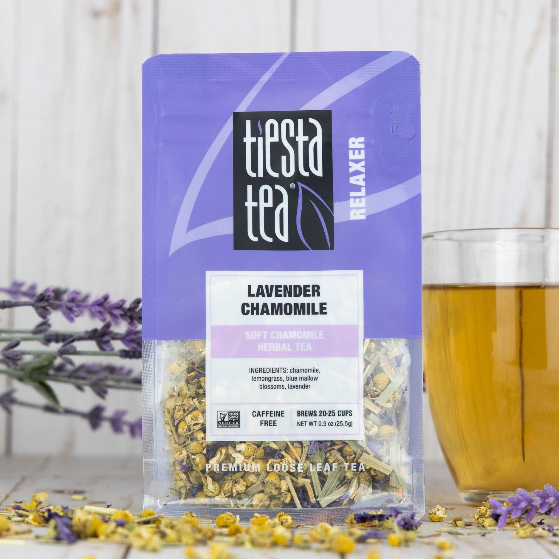 Tiesta Tea Tiesta Tea - Tiesta\'s Top Loose Leaf Tea Gift Box | Medium Caffeinated Tea Variety Pack | Make Hot & Iced Tea | 3 Pouches of Assorted Tea Blends with Green, Herbal, Fruity & Lavender Tea Bags