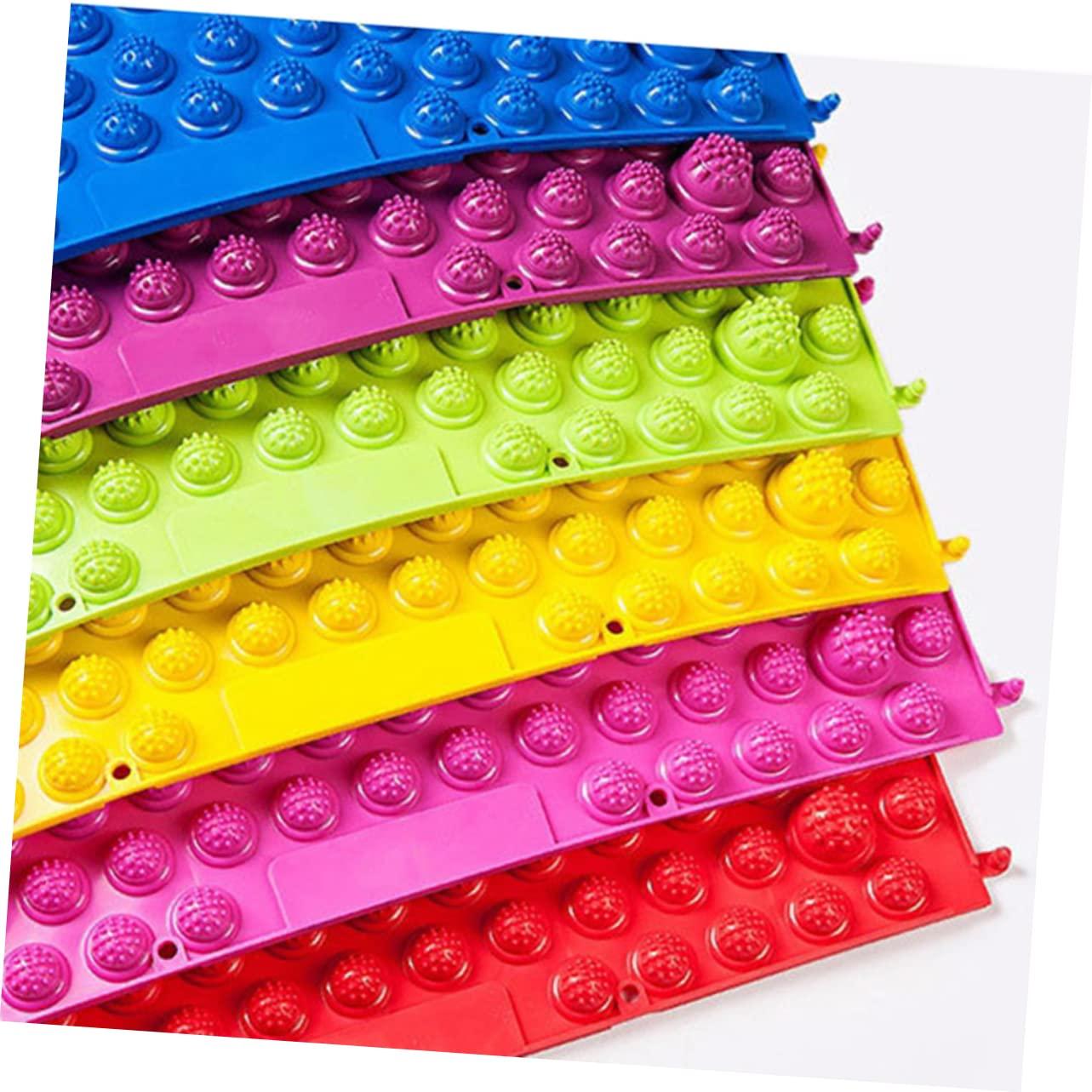 Healifty Healifty Reflexology Foot Mat Healthy Reflexology Foot Mat Foot Massage Pad Toe Pressure Relief Acupoint Mat for House Office 2pcs