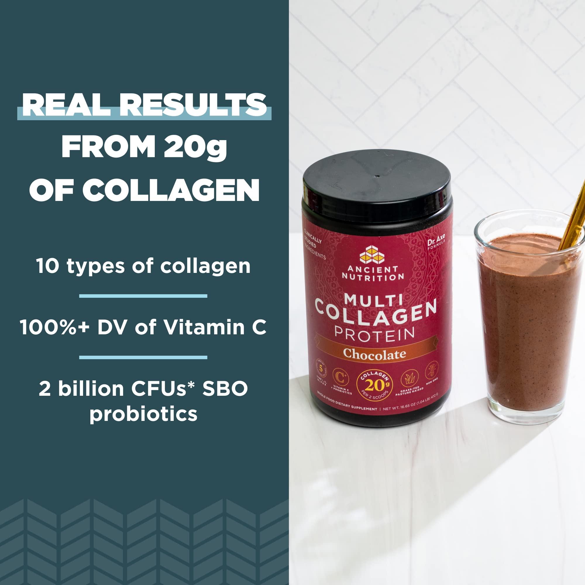 Ancient Nutrition Ancient Nutrition Multi Collagen Protein Powder Vanilla 45 Servings + Multi Collagen Protein Powder Chocolate 45 Servings