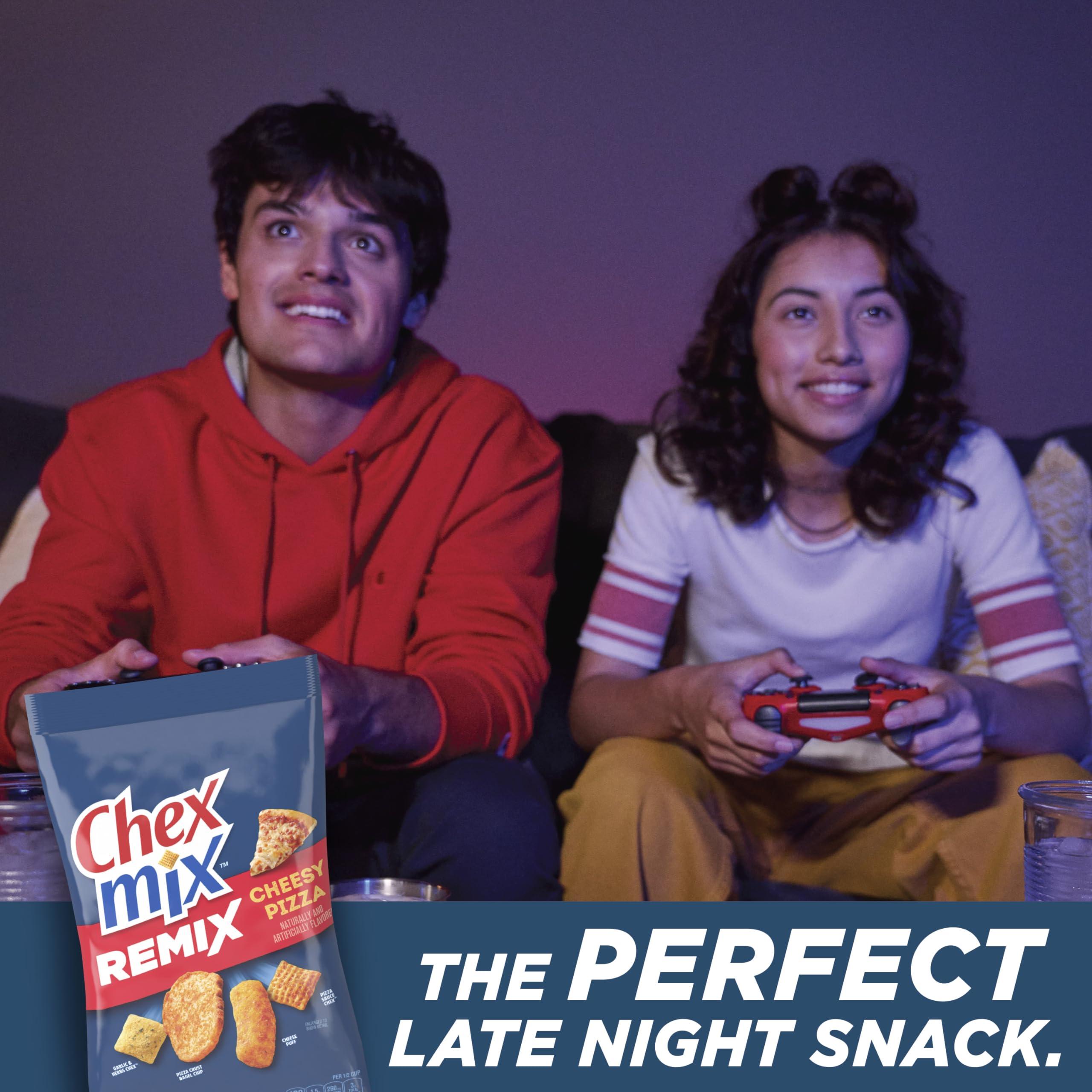 Chex Mix Chex Mix Snack Mix, Remix Cheesy Pizza, Savory Snack Bag, 11 oz