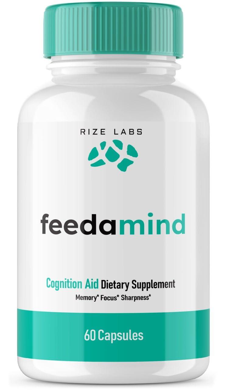 rize labs rize labs - Feedamind Cognitive Pills - Enhancer Nootropic Capsules for Cognition and Focus, Brain Pill Supplement for Memory Support, Clarity, Freemind (60 Capsules)