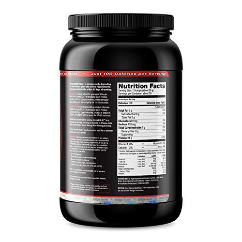 Ultimate Nutrition Ultimate Nutrition Lactose Free Beef Protein Isolate Powder - Paleo and Keto Friendly Protein - Sugar Free with No Carbs or Soy, Fruit Punch, 30 Servings