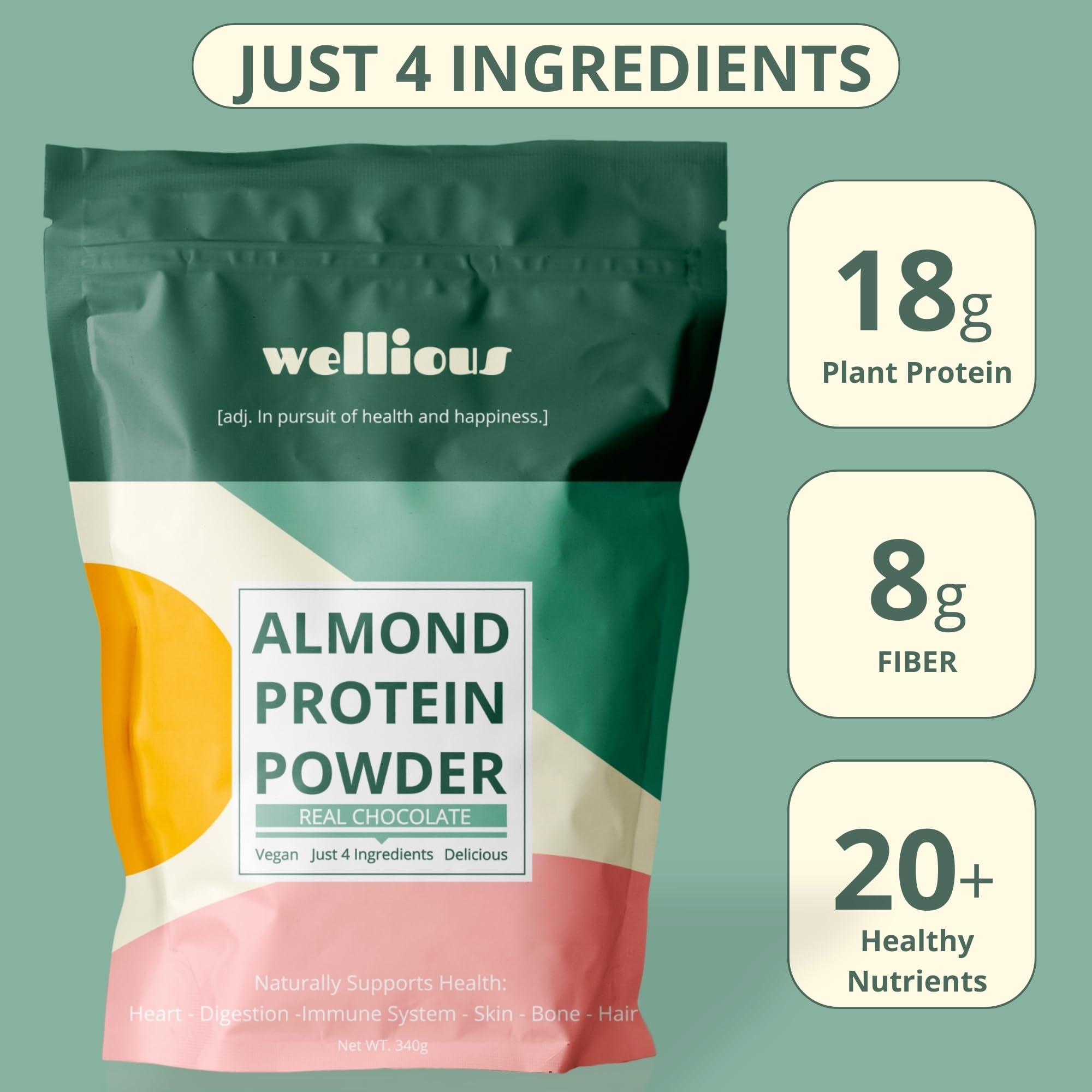 wellious wellious - Clean Vegan Protein Powder - 2 Pack, 1 Chocolate and 1 Vanilla - for Gut Health, Plant Based, Keto, No Sodium, High Fiber, Dairy Free, for Women and Men