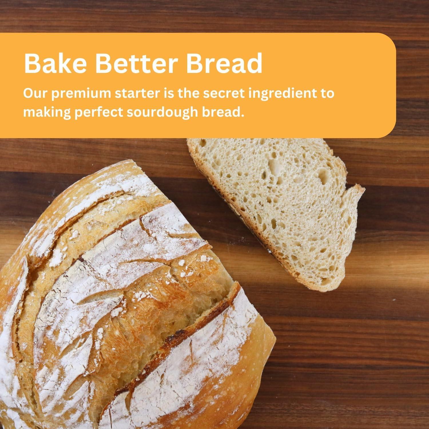 So Blessed Better Bread Premium Heirloom Sourdough Starter Culture So Blessed Heirloom Style Freeze Dried Starter Culture for Baking Sourdough Bread | Perfect for Pancakes, Biscuits, Pretzels, & More | Non-GMO Prebiotic Artisan Bread | Made with Organic Ingredi