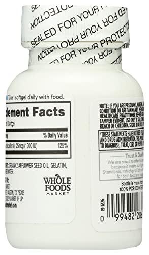 365 by Whole Foods Market 365 by Whole Foods Market, Vitamin D3 1000 IU, 100 Softgels
