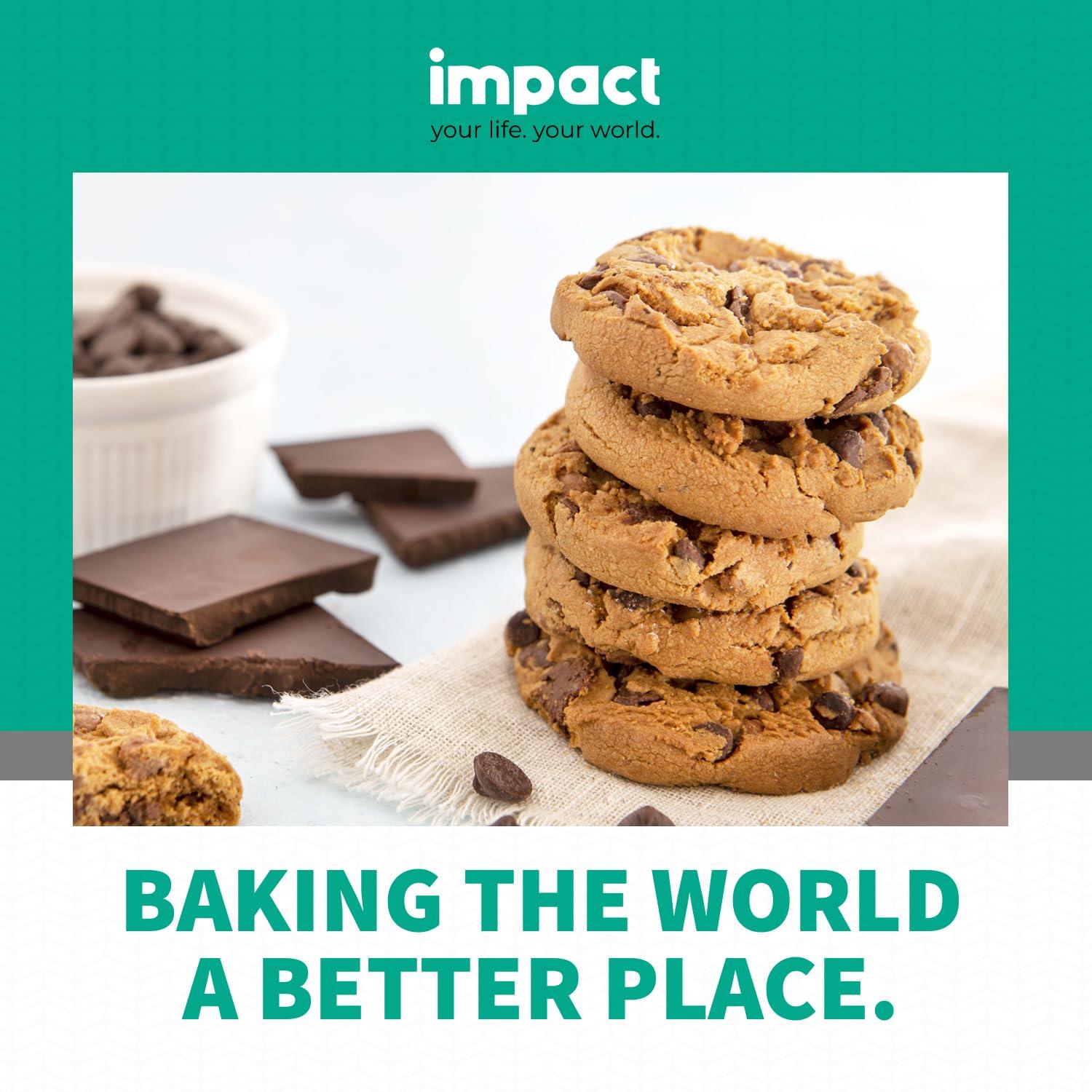 impact your life. your world. Impact - Keto Wheat Flour: Keto Blend, 2 Net Carbs, 45% Fewer Calories - Non-GMO Substitute for Conventional Flour - Resistant Wheat Starch, Gluten, Almond Flour - 1.5lb