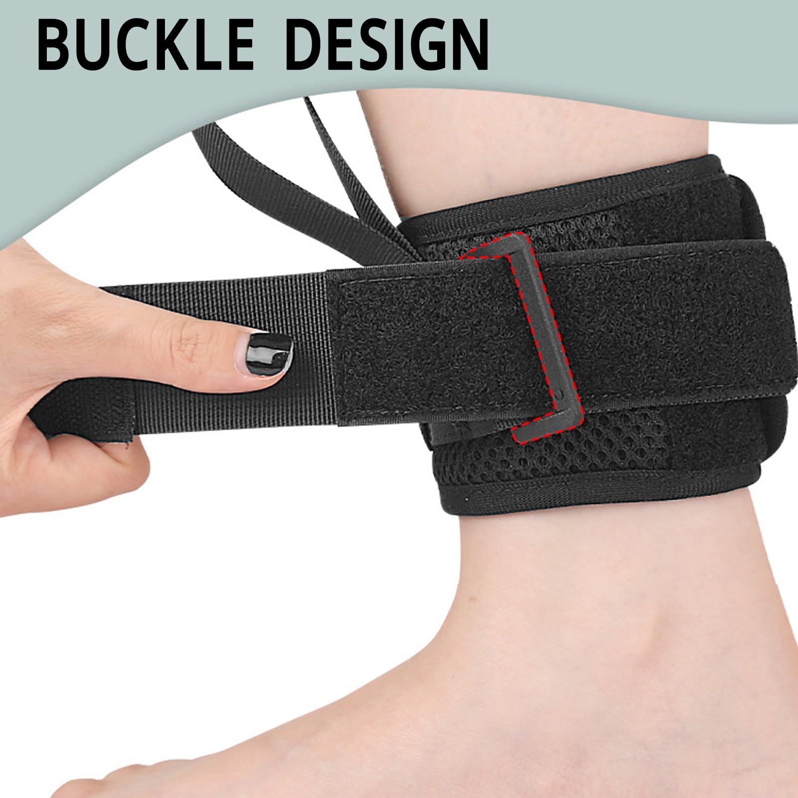 HURRISE Leg Lifter Strap,Leg Lift Strap Adjustable Breathable Leg Recovery Training Mobility Aids Extra Long Leg Strap
