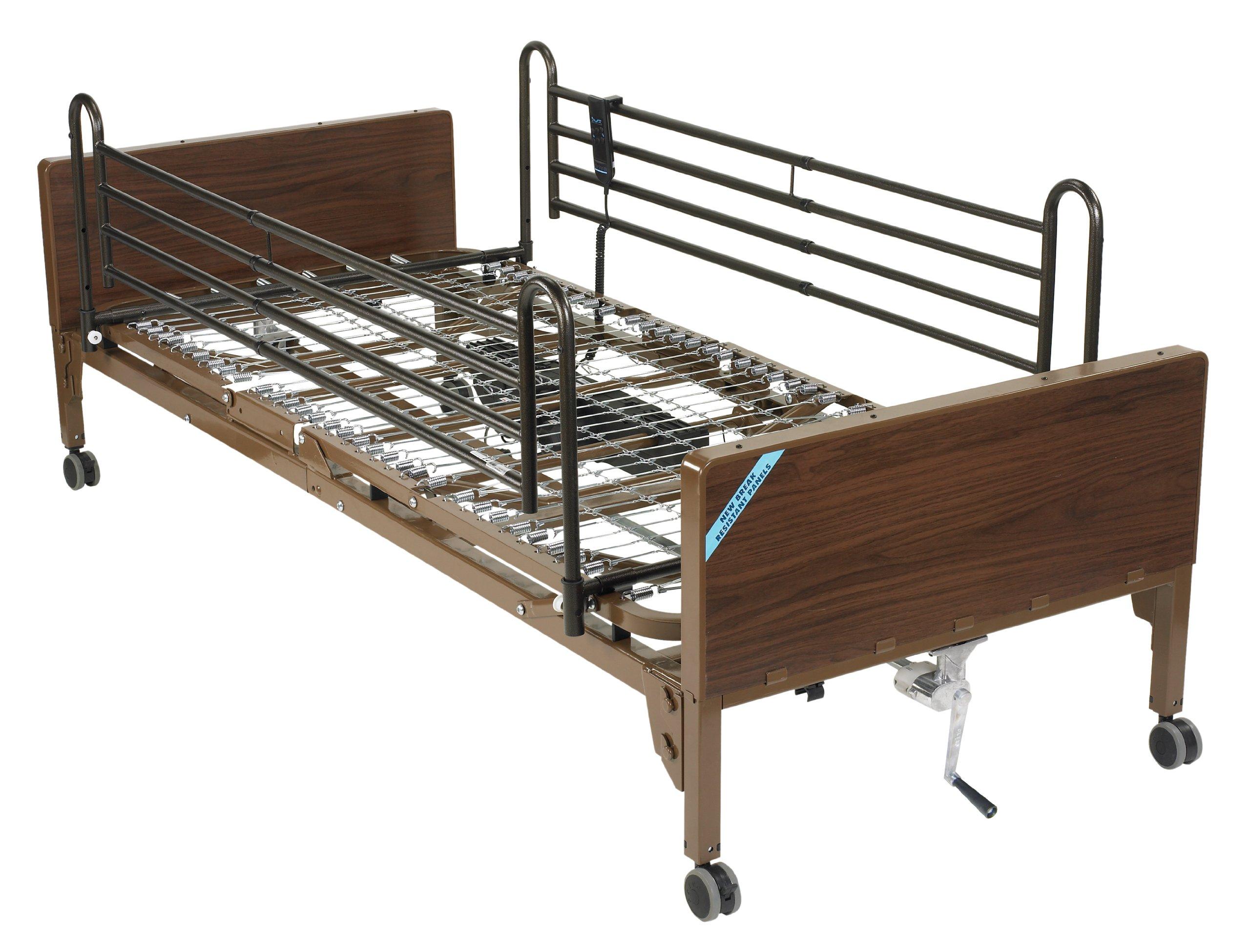 Drive Medical Drive Medical Semi Electric Ultra Light Plus Hospital Bed, Brown, 36"