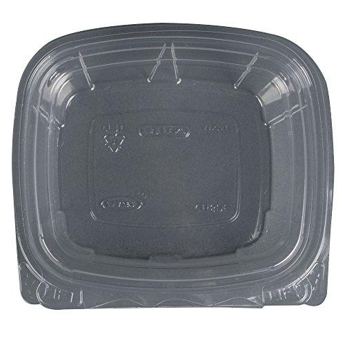 DART Dart 24 oz ClearPac® SafeSeal Tamper-Evident Clear PET Plastic Container with Hinged Flat Lid, CH24DEF (200 Count)