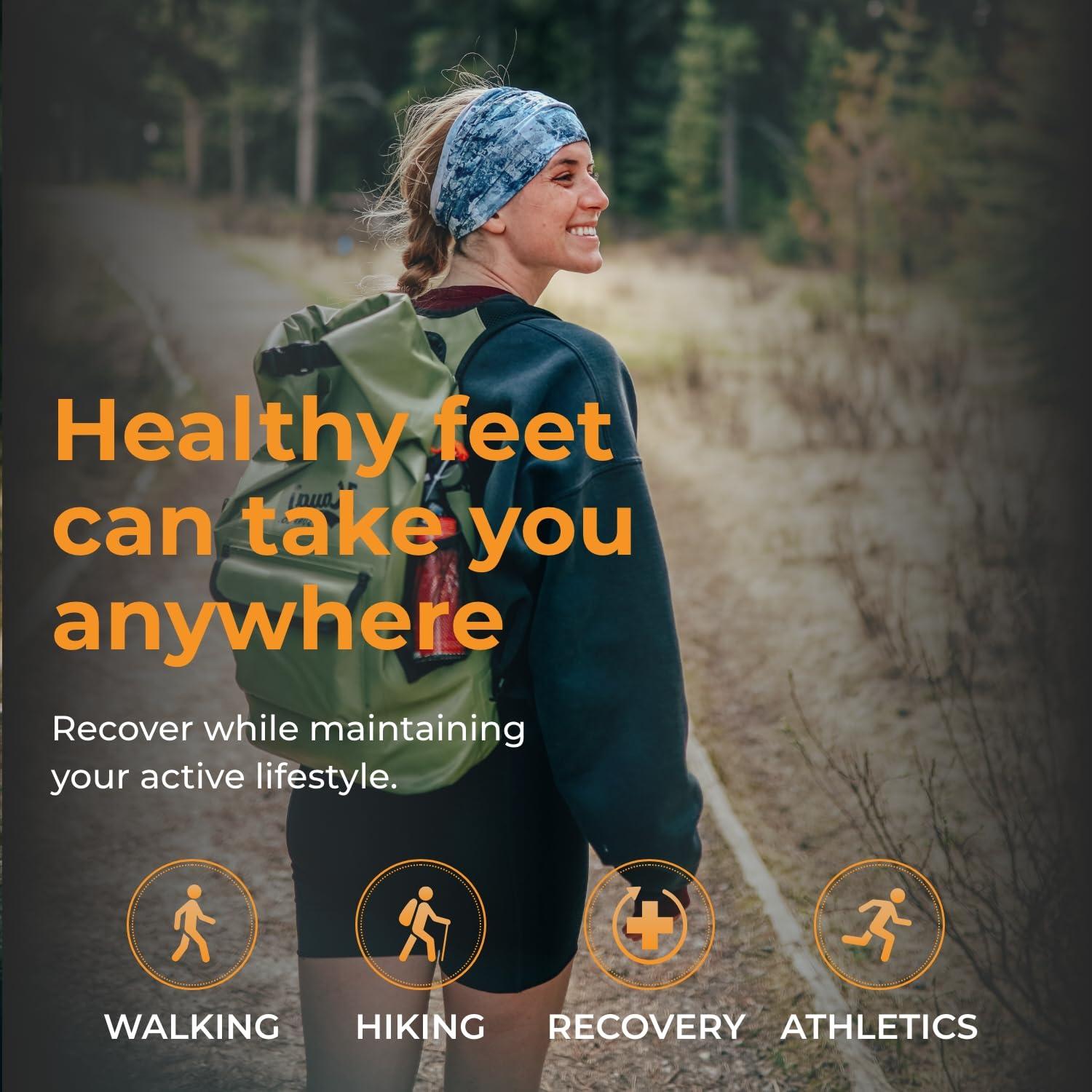 ESTCARBON Carbon Fiber Insole for Men & Women 1 PC Carbon Fiber Shoe Insert, Carbon Fiber Foot Plate - Hallux Rigidus Relief, Turf Toe, Mortons Extension, Big Toe, Carbon Fiber Insoles Women 8.5-9, Mens 7.5