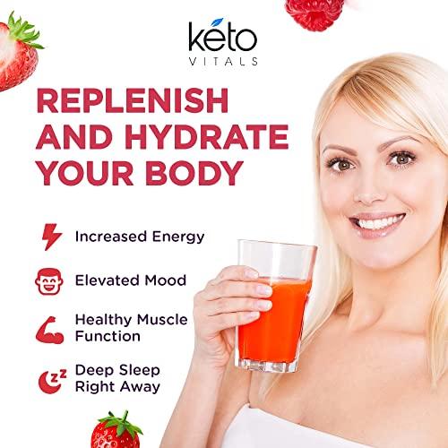 Keto Vitals Keto Vitals Keto Electrolytes Powder | Keto-Friendly Electrolytes with Potassium, Magnesium, Sodium, Calcium | Keto Electrolytes Supplement Energy Drink Mix | Sugar-Free, Zero Calories, Zero Carbs