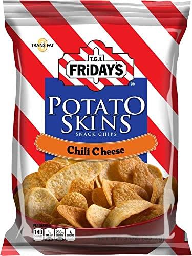 TGI Fridays TGI Fridays Chili and Cheese Potato Skins - 3 oz. bag, 6 per case