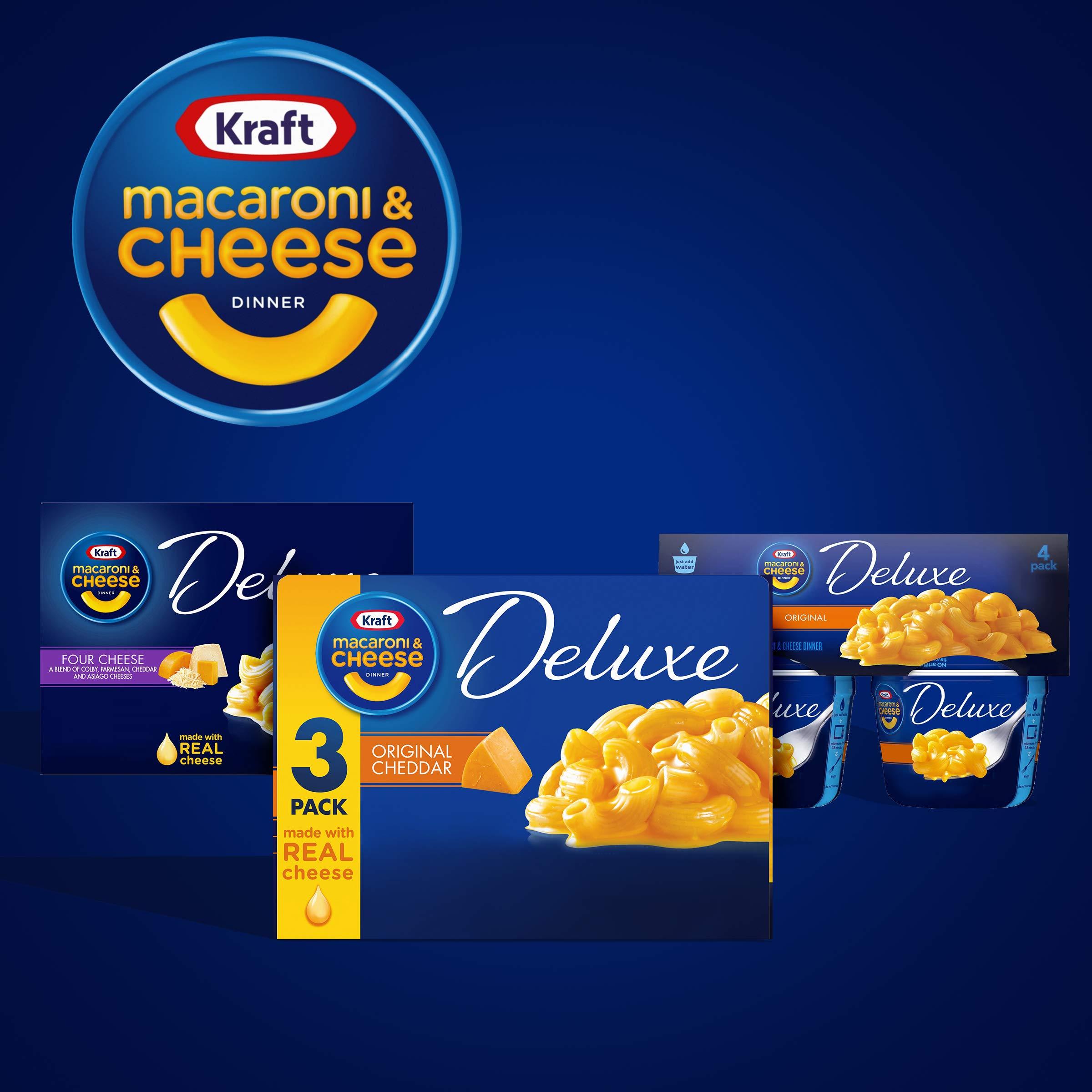 Kraft Kraft Deluxe Cheddar Macaroni and Cheese Meal (14 oz Boxes, Pack of 3)
