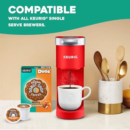 The Original Donut Shop The Original Donut Shop Duos Nutty + Caramel Coffee, Keurig Single Serve K-Cup Pods, Light Roast Coffee, 60 Count, (6 Packs of 10)