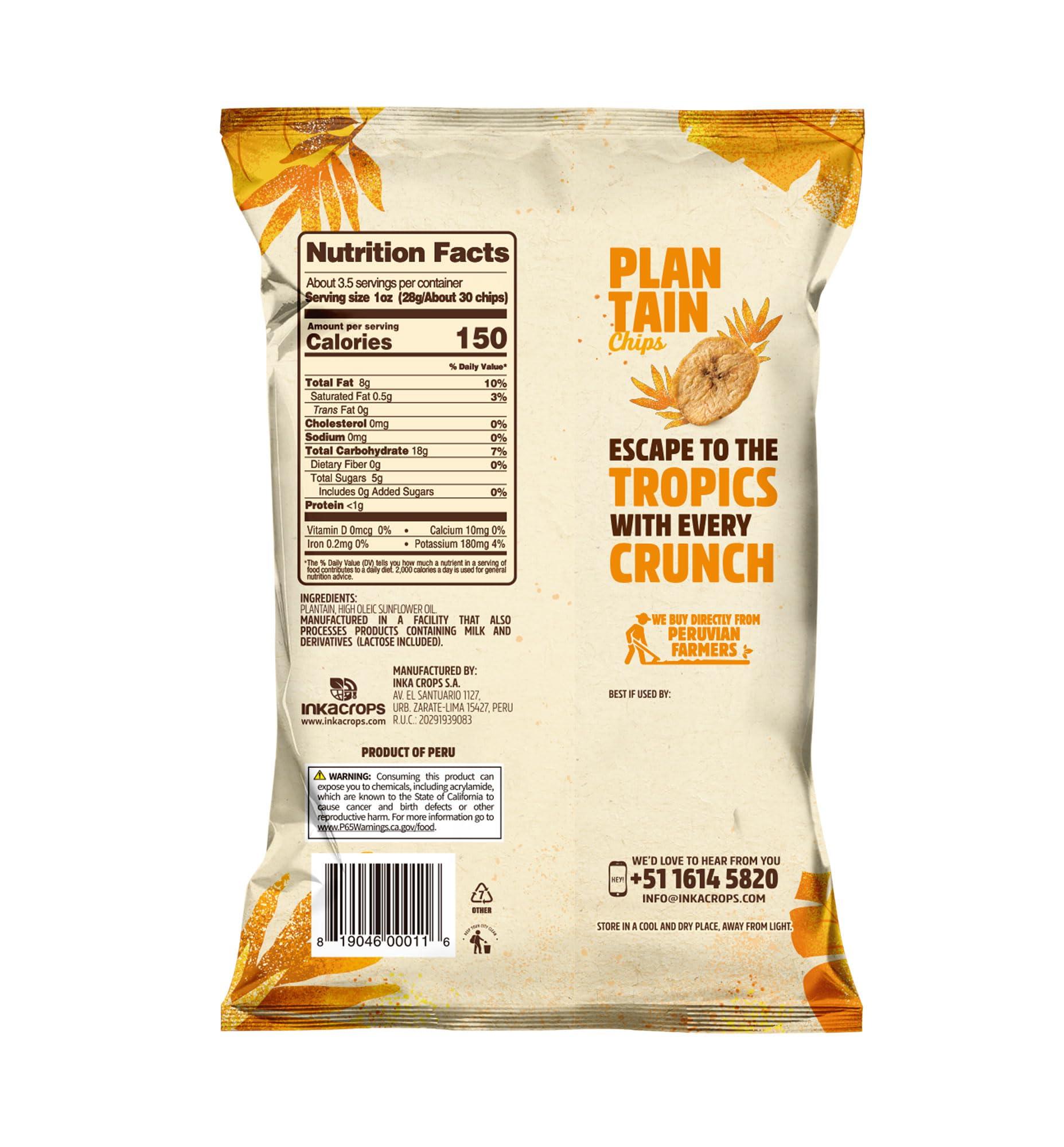 Inka Crops Inka Crops Sweet Plantain Chips, 3.25 oz, (Pack of 2)