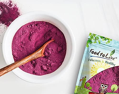 Food to Live Organic Red Dragon Fruit Powder, 8 Ounces – Non-GMO, Freeze-Dried Pitaya, Raw Pitahaya, Vegan Superfood, Bulk, Non-Irradiated, Rich in Vitamins and Minerals, Great for Drinks
