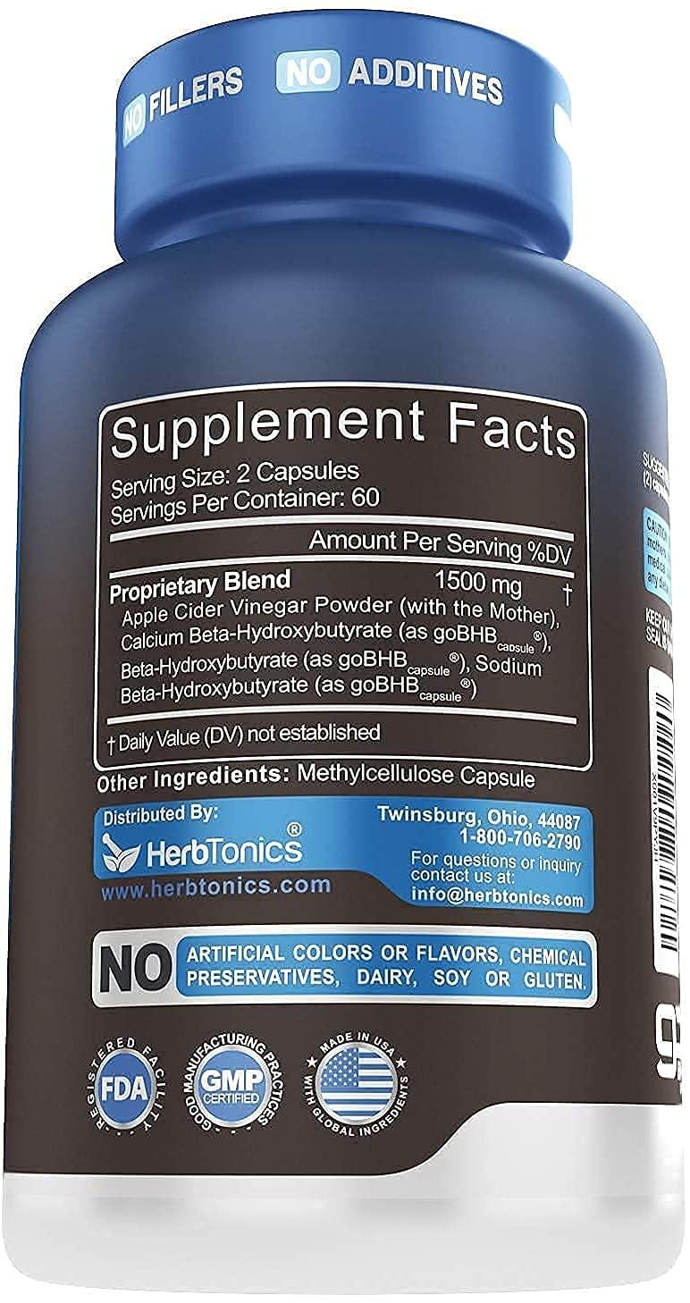 Herbtonics Herbtonics Apple Cider Vinegar Plus Keto BhB Salts with OxyDigest Bundle