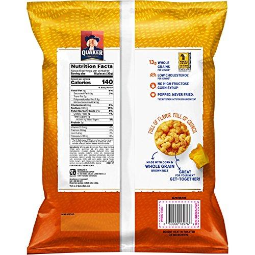 Quaker Quaker Rice Crisps, Gluten Free, Cheddar, 6.06oz Bags, 6 Count