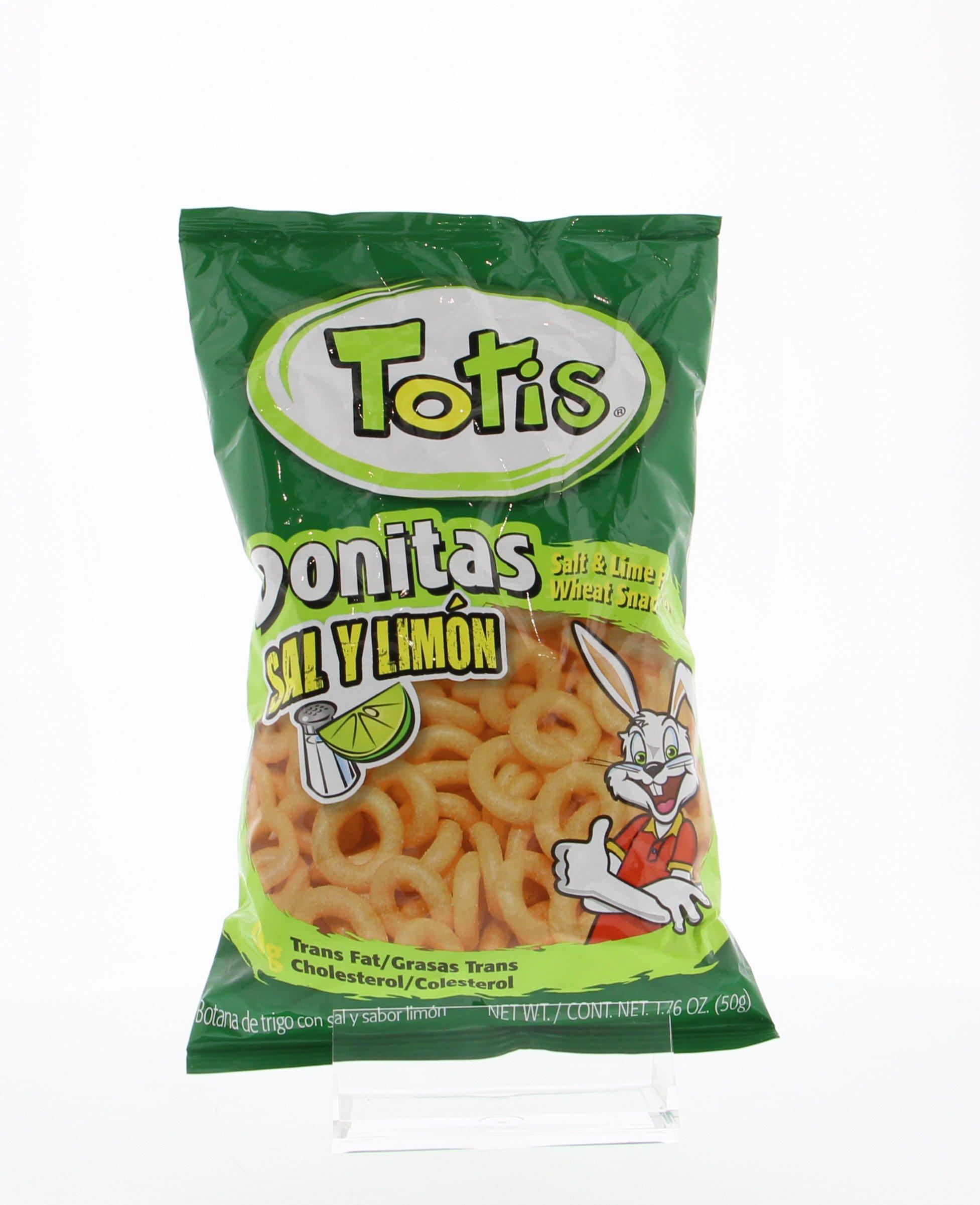 Totis Totis Lemon-Salt Snacks - Donitas Sal Y Limon 1.76 Oz (Pack of 24)