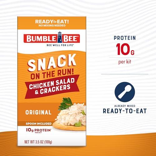 Bumble Bee Bumble Bee Snack on the Run Chicken Salad with Crackers Kit, 3.5 oz - Ready to Eat, Spoon Included - Shelf Stable & Convenient Protein Snack