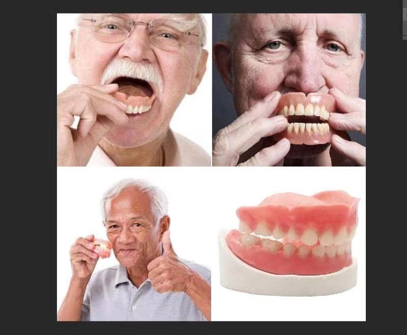 Longlive Do It Yourself Denture Fake Teeth Top and Bottom Temporary Teeth for Improve Smiling