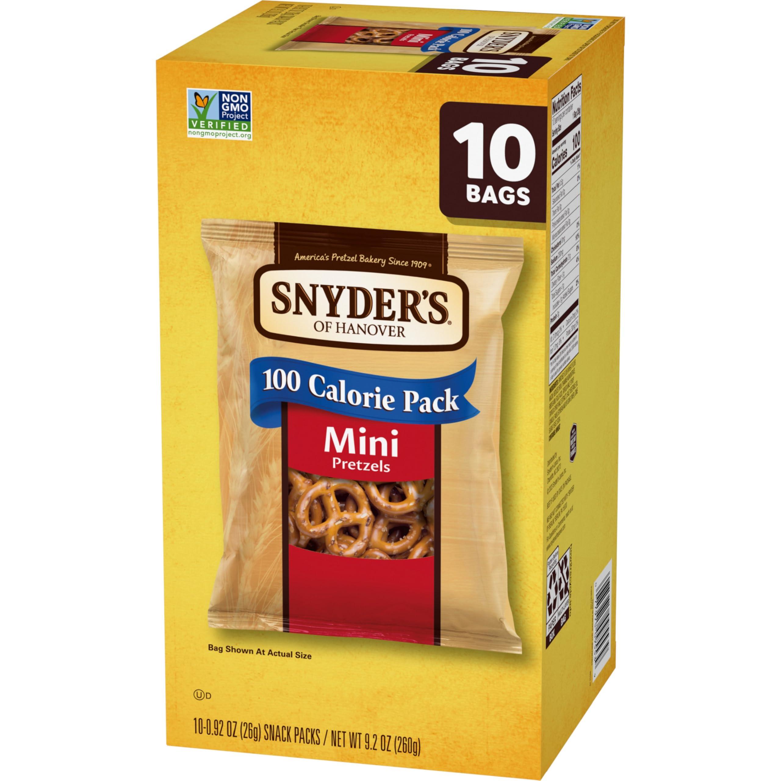 Snyder's of Hanover Snyder\'s of Hanover, 100 Calorie Mini Pretzels, Individual Packs, 10 Ct (pack of 1)