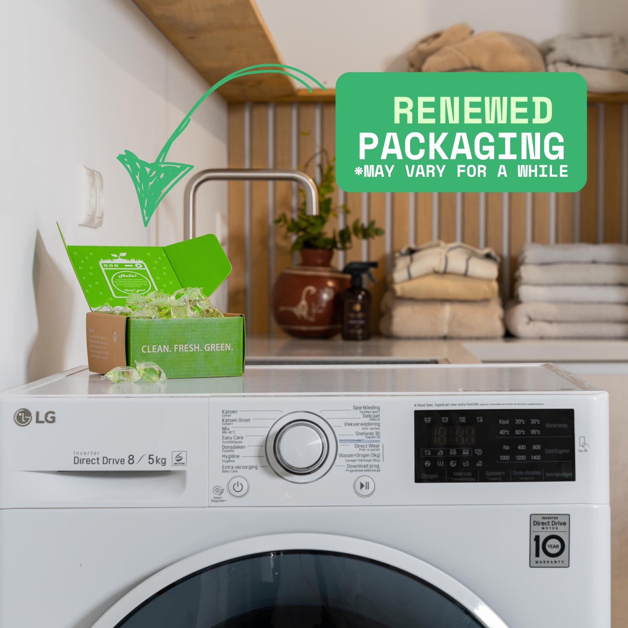 Greenseedz Greenseedz Eco Friendly Laundry Detergent Pods, 32 Pods, Powerful Stain And Odor Removal, Skin Friendly, Rainforest Fresh Scent, Biodegradable and Sustainable Laundry Pods, HE Compatible