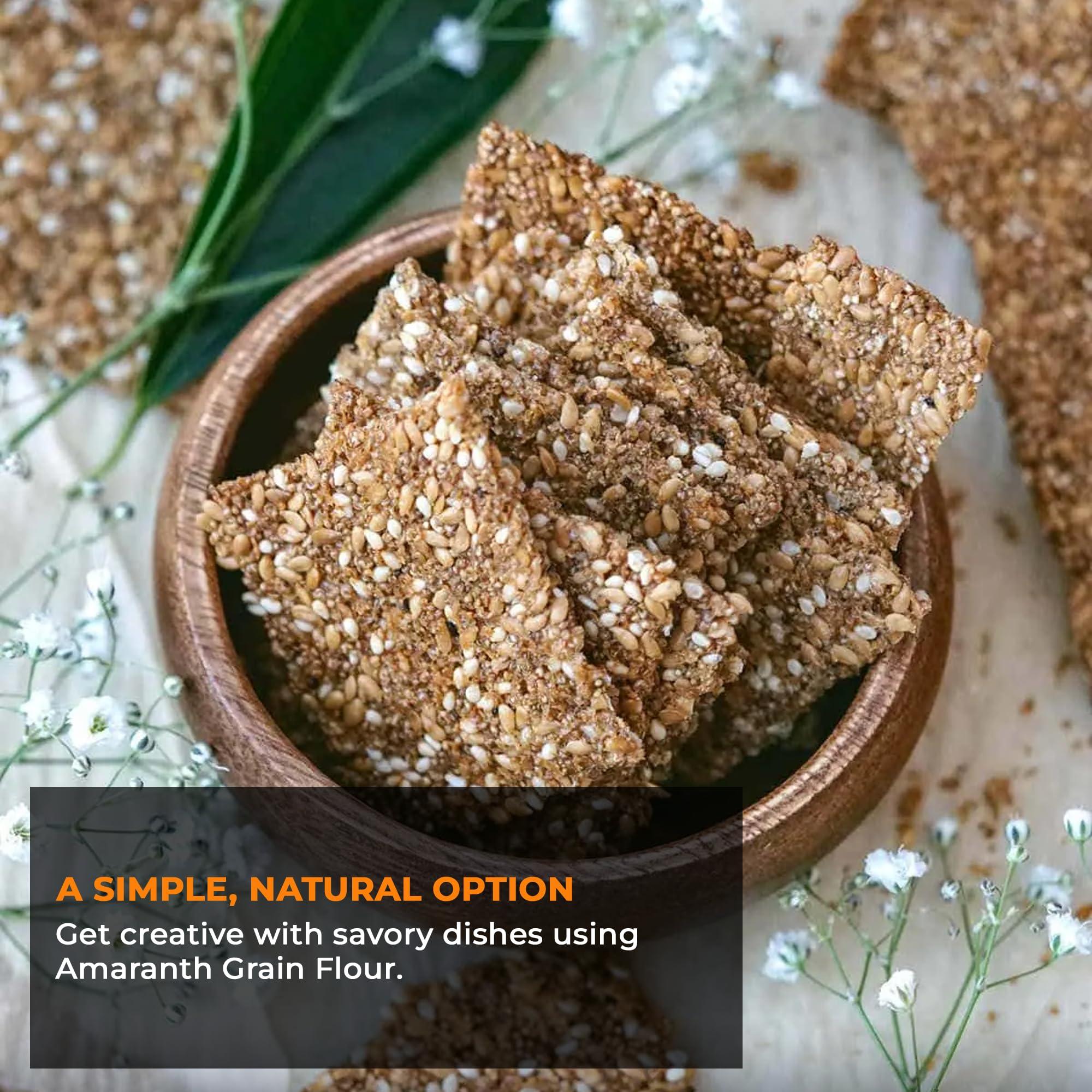 NY Spice Shop NY SPICE SHOP Amaranth Grain Flour - Rajgira Atta - Perfect for Baked & Non-Baked Goods - Nutrient Rich Superfood - Good Source of Complete Protein 3 Pound